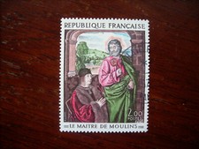 Frankreich 1972 Gemälde Le Maitre de Moulins gestempelt