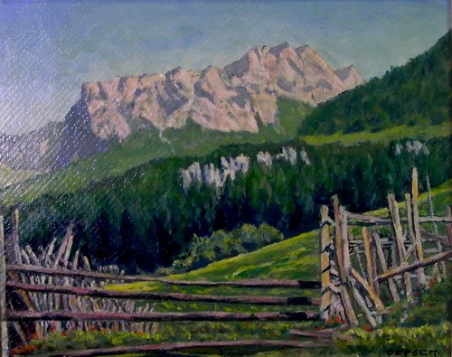 ölgemälde häuselhorn - Ölgemälde,