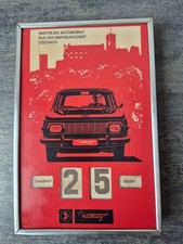 DDR IFA Wartburg 353 ewiger Kalender Drehkalender Dauerkalender Reklame