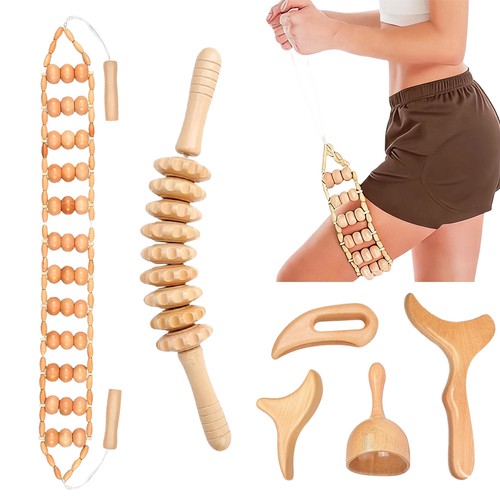 Naturholz massageset teilig - naturholz, 6-teilig