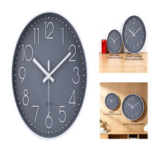 Wanduhr quarz 30cm grau - quarz,