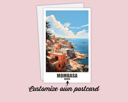 Mombasa postkarte poster - mombasa,