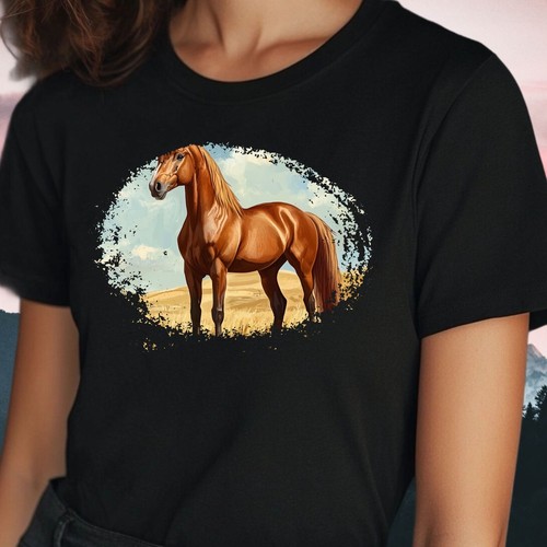 Frauen shirt pferde motiv - t-shirt,