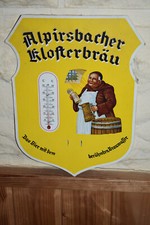 Altes Reklameschild 60er Jahre Alpirsbacher Klosterbräu,Mönch,Brauerei,Original
