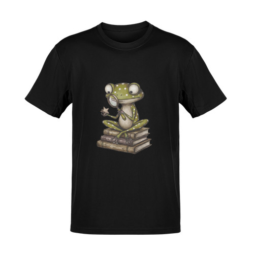 Shirt frosch mit lupe - t-shirt,