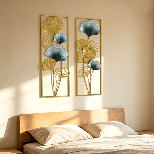 Wandbild ginkgo blätter - wandbild,