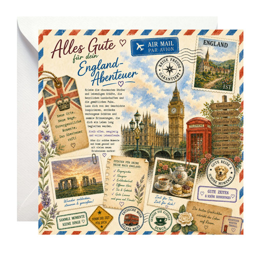 England karte geschenk - karte, –