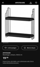 Ikea Metallregal Apotekare Schwarz Wandregal 