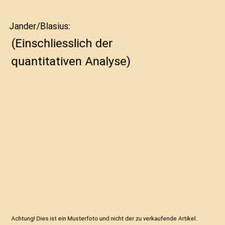 Jander/Blasius: (Einschliesslich der quantitativen Analyse), Strähle, Joachim /