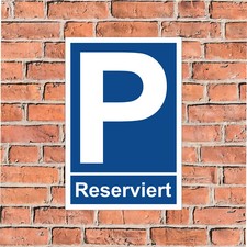 Parkplatz schild reserviert - reserviert,