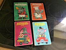 4 x Rüssel auf der Reise , spielt, in der Küche, DDR  Pappbilderbücher