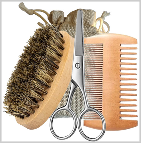 Bartpflege set bürste - bartpflege-set, aus