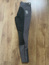 Pikeur graue  Reithose VB Vollbesatz Gr . 40 lang/ 80 Anthrazit Grau