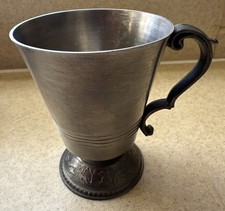 Zinn Reinzinn Jagdmotiv Becher