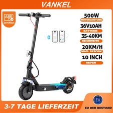 E-Scooter 500W klappbar mit ABE LED Display 10 Zoll Elektroroller 80%neuwertig