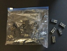 Spiel Domino ( 84 schwarz/goldene Steine in Zip-Beutel )