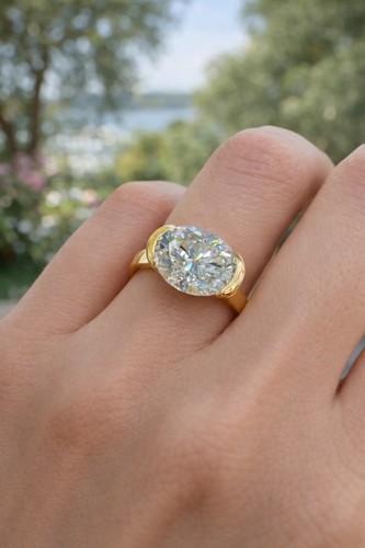 585 gold solitär ring - gold,