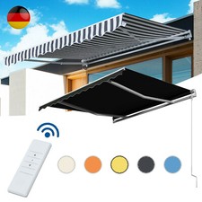 Elektrische Gelenkarmmarkise 3-6m Aluminium Sonnenmarkise Balkonmarkise Markise