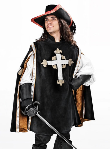 Musketierwaffenrock schwarz - ,