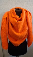 Schal Dreieckstuch kuschelig weich  flauschig  neon orange  Neu Sch16