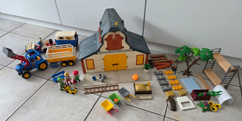 Playmobil bauernhof trecker - playmobil, bauernhof;