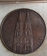 Bronze Medaille 1980 Kölner Dom SULPICE BOISSEREE In Original Box Ungebraucht