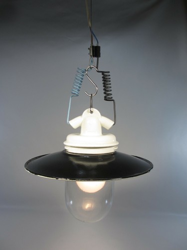 Art deco lampe emaille - art,