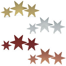 Holz Sterne 3er Set Deko Tischdeko Weihnachten Weihnachtsdeko Echtholz - wählbar