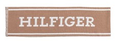 TOMMY HILFIGER - SCHAL MONOTYPEL SCARF - TWO FACE - 100% WOLLE - CAMEL - NEU