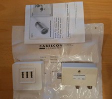 Axing TZU 17-66 Multimedia Dosenaufsatz  TV Dose Kabel TV Modem + DSL Splitter 