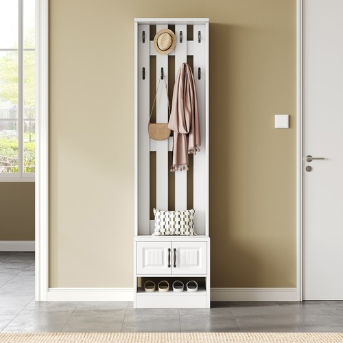 Flurschrank 50x36x190cm weiss - flurschrank,