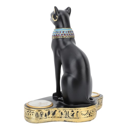 Egyptian cat candle holder - egyptian,