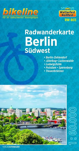 Radwanderkarte berlin südwest - radwanderkarte,