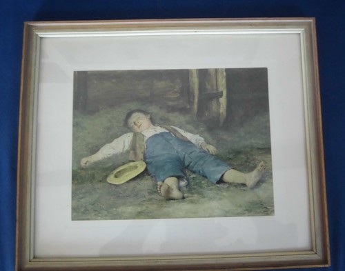 Schlafender knabe heu von - im,