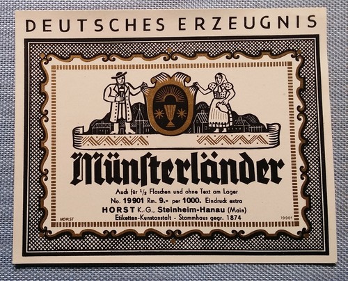Altes schnapsetikett - altes,