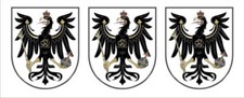 3 x Aufkleber Mini Preussen