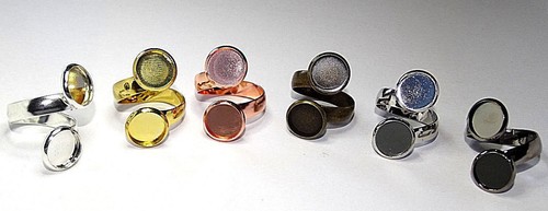 Rohling mit fassung cabochons - rohling,