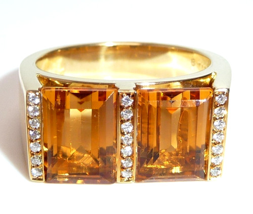 Ring 750 gold - ring, ct