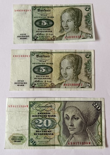 Deutsche mark banknoten - deutsche,
