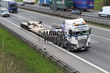 LKW Foto Scania R730 Schwerlast Deutschland weiß BAUMASCHINEN TRINKS #h4im