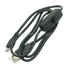 Micro USB Netzteil Ladekabel mit EIN/AUS Schalter für Raspberry Pi