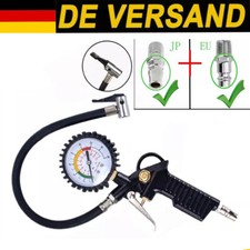 Druckluft Reifenfüller geeicht Reifenfüllpistole Manometer Auto Reifen 16 Bar DE