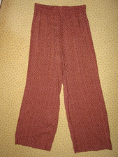 soyaconcept Marlene Palazzo Hose Gr. S Viskose weinrot rosa Blümchen NEU