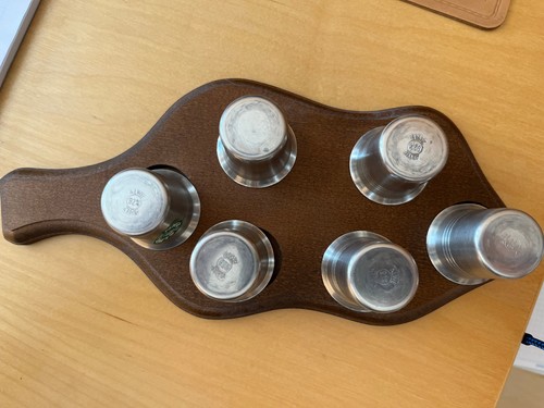 Zinnbecher schnaps auf - schnaps,