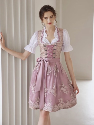 Damen dirndl rosa altrosa - damen,