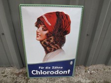 CHLORODONT Blechschild