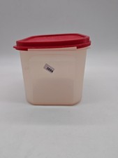 Tupperware Eidgenosse / Kompaktus 1,9 Liter quadratisch, roter Deckel