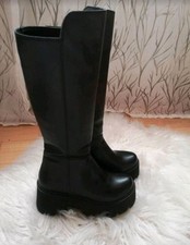 Stiefel Trendyol Gr 36 Schwarz High Heels Plateau 