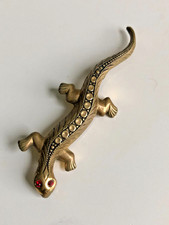 Vintage-Brosche. Eidechse.  Größe: 5,5 x 1,8 cm.  Gewicht: leicht.