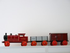 Bing 4210 Dampflok mit Wagen